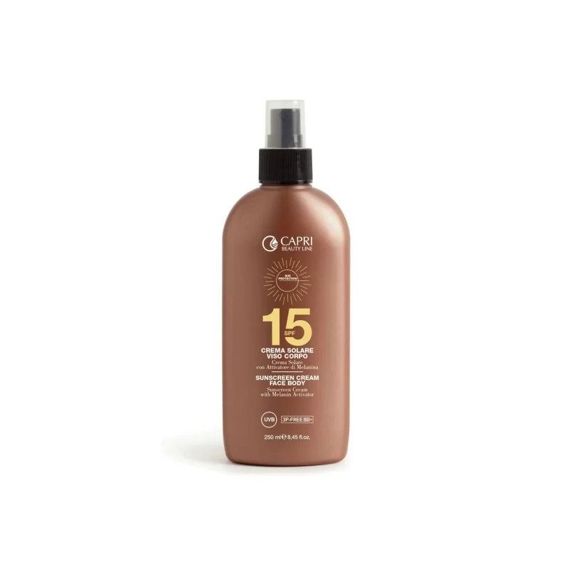 Crema solare viso corpo SPF 15 spray 250ml