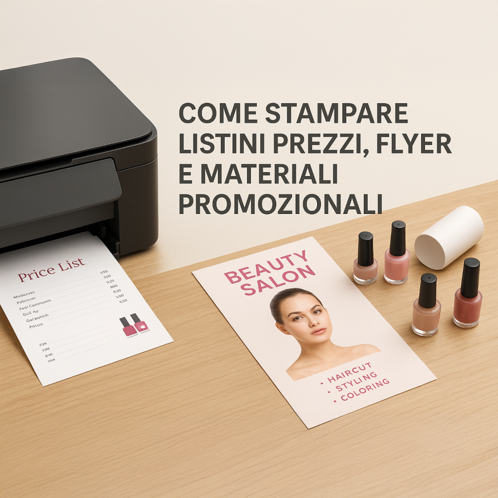 Come stampare listini prezzi, flyer e materiali promozionali per un centro estetico – Guida 2025 Come stampare listini prezzi, flyer e materiali promozionali per un centro estetico – Guida 2025